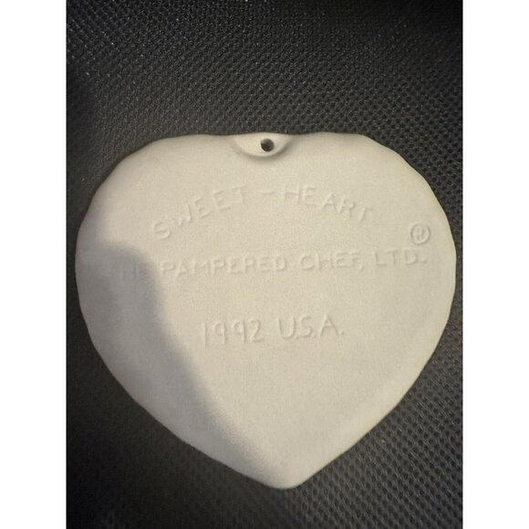 Vintage The Pampered Chef Cookie Mold 1992 SWEET-HEART Christmas Holiday Love - Picture 5 of 6